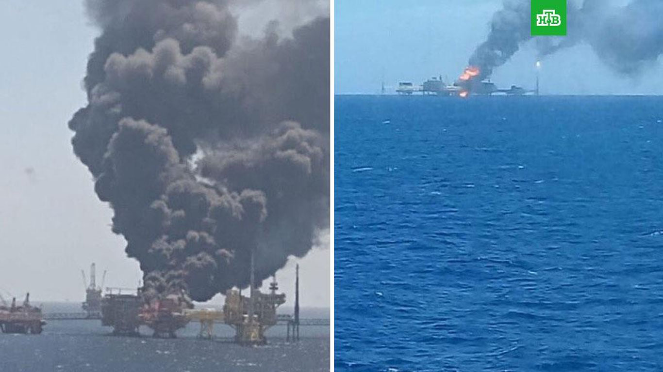 Pemex neft-gaz kompaniyasi dengiz platformasida yong‘in chiqdi