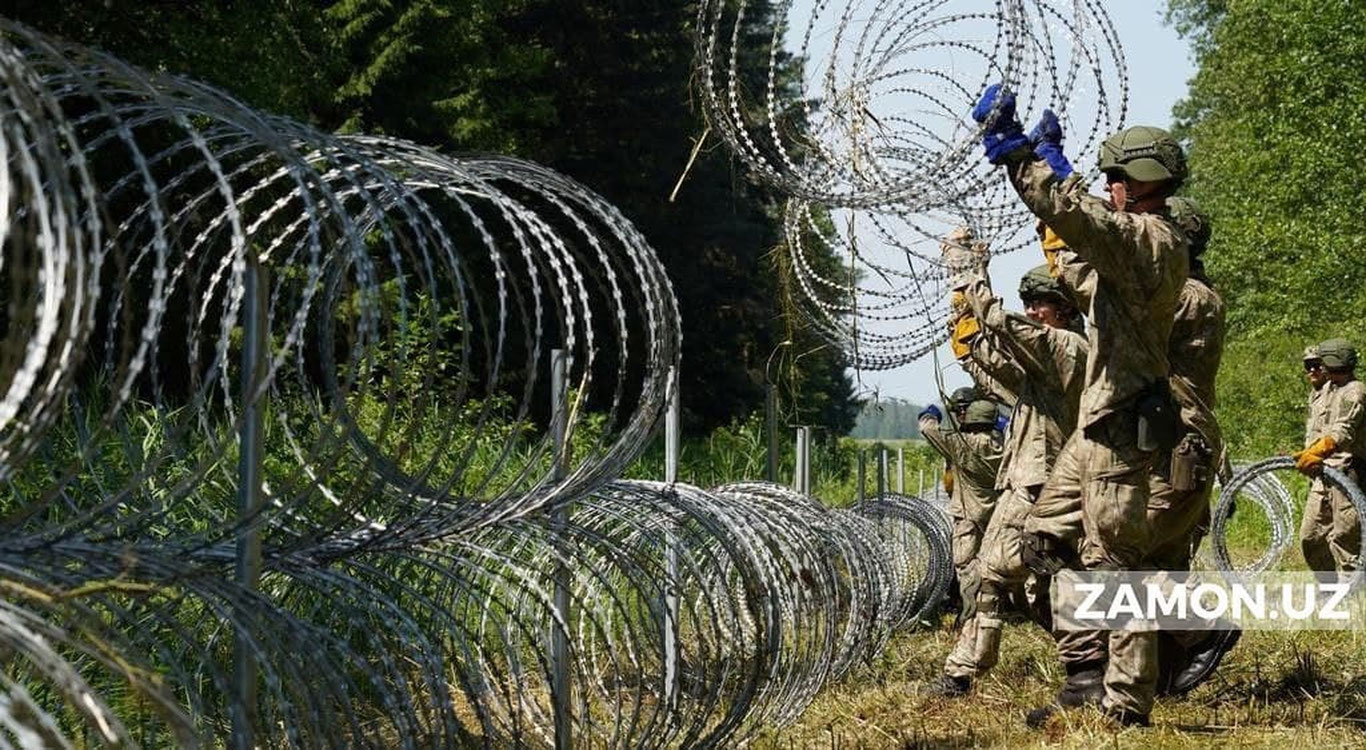 Латвия Беларусь билан чегарада тиконли сим ўрнатади