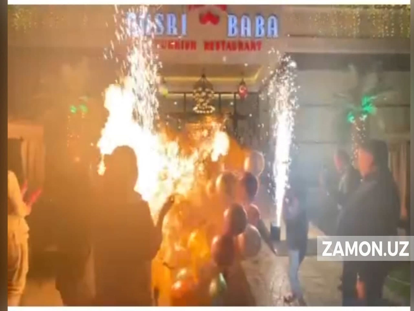 Озода Нурсаидовани туғилган кунида газ орқали шиширилган шарлар портлаб кетди