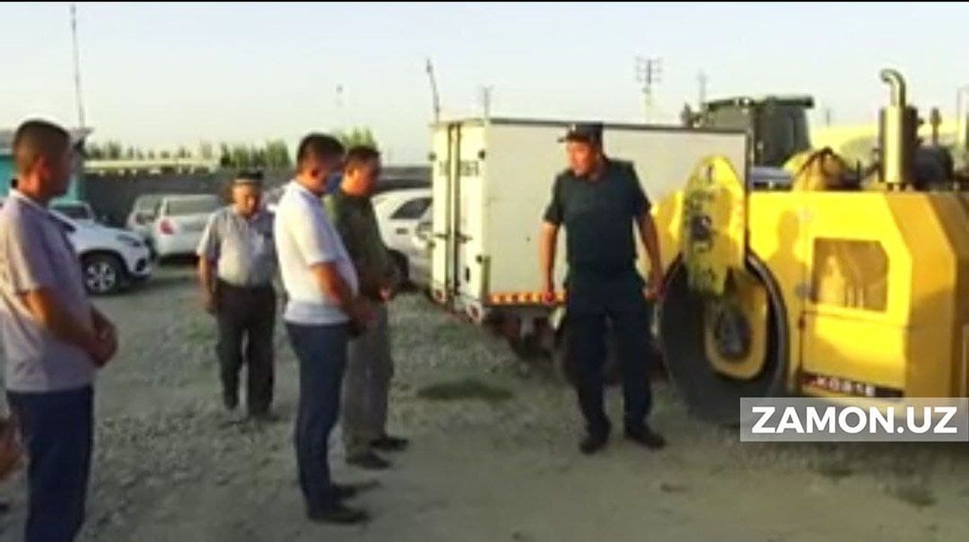 Жиззахда 6 ёшли болани асфальт ётқизиш машинаси босиб кетди