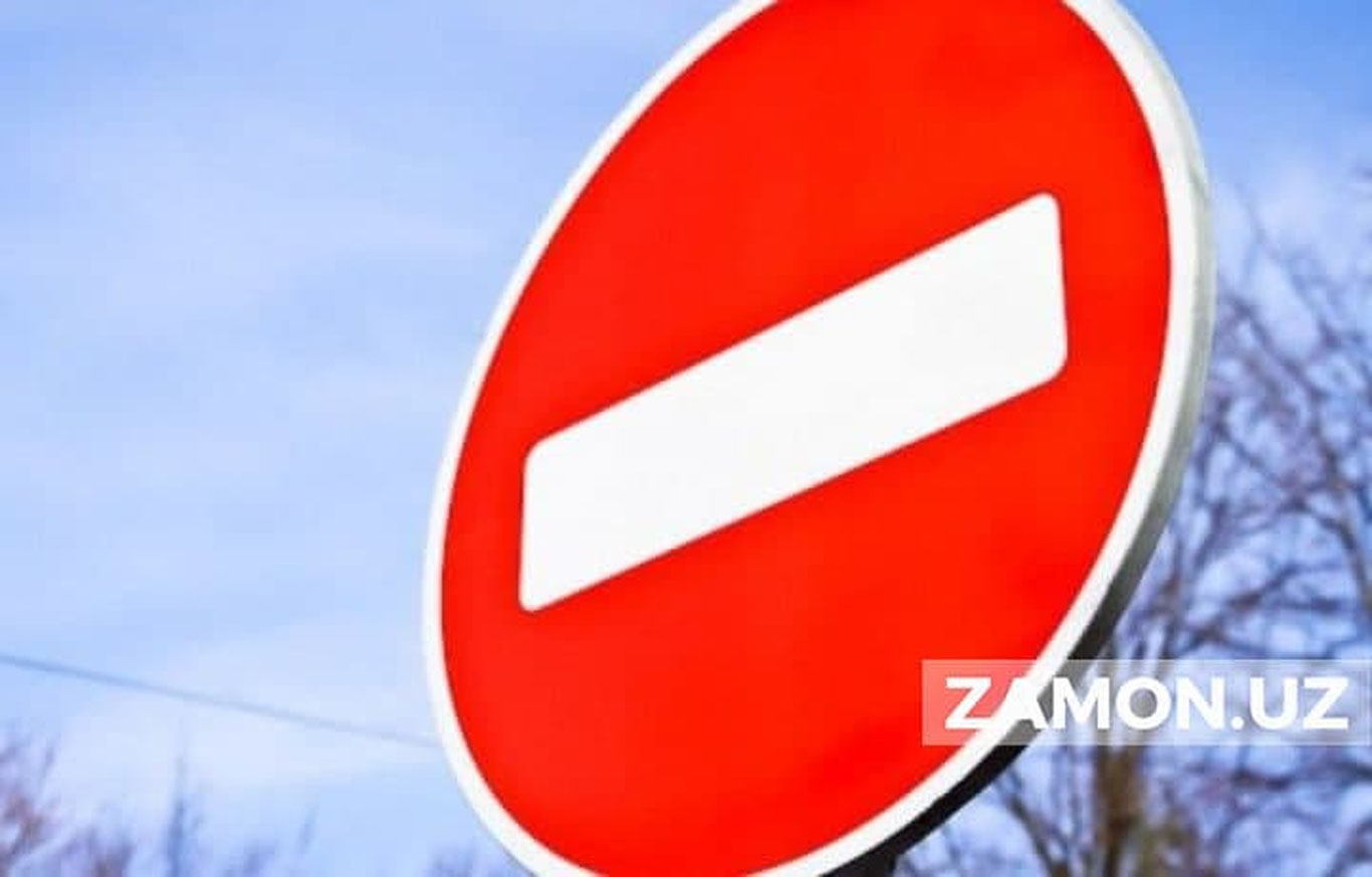 Тошкентдаги айрим кўчаларда транспорт қатнови вақтинча чекланади