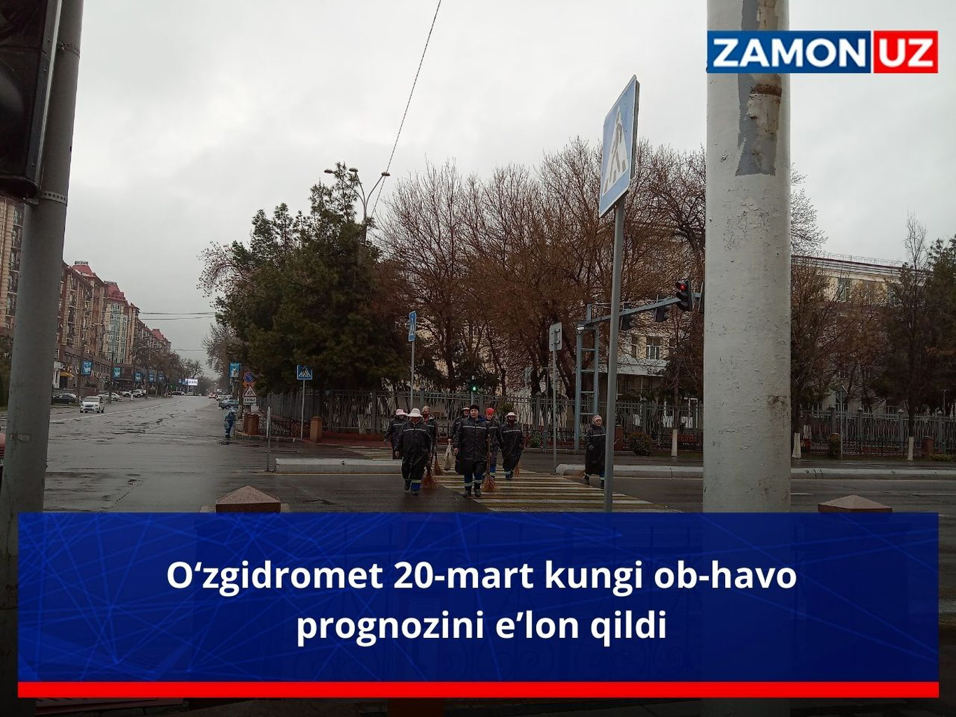 O‘zgidromet 20-mart kungi ob-havo prognozini e’lon qildi