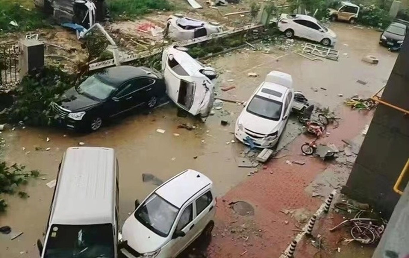 Xitoyning Shandun provinsiyasida so‘nggi 10 yillikdagi eng kuchli tornado sodir bo‘ldi