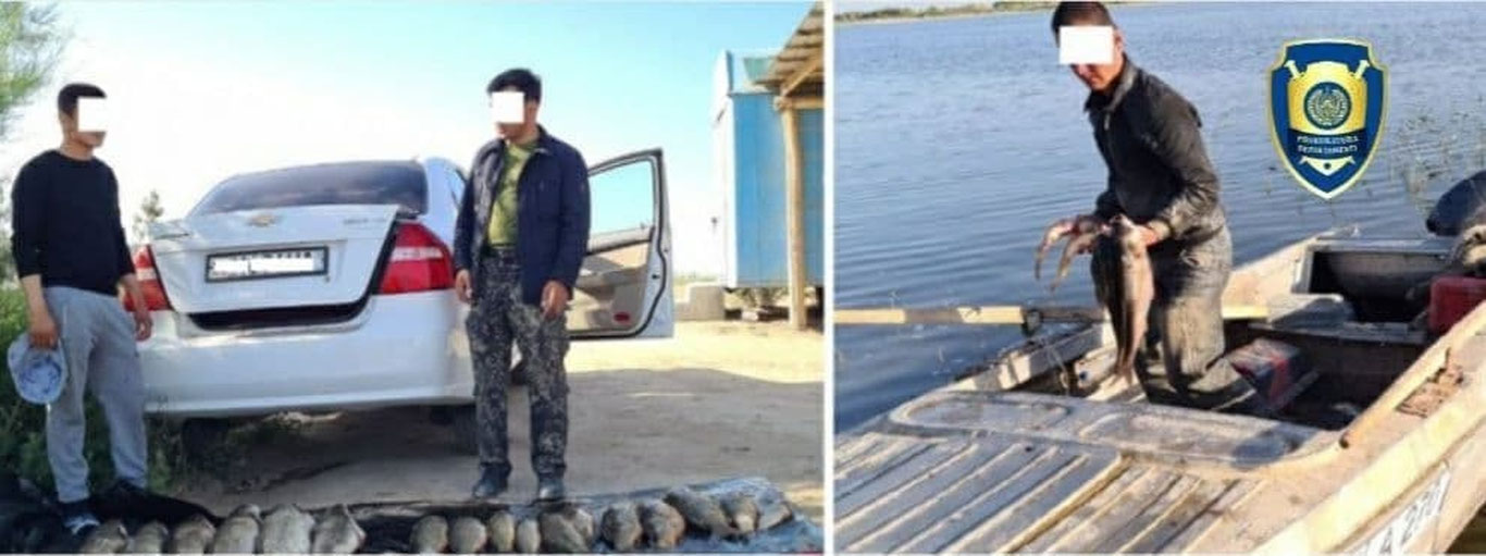 Aйдар-Aрнасой кўллар тизимида анча миқдордаги балиқларнинг ноқонуний овланишининг олди олинди