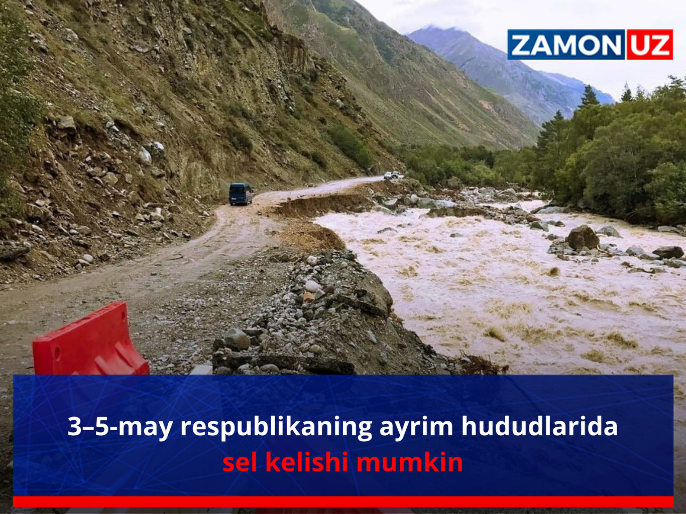 3–5-may respublikaning ayrim hududlarida sel kelishi mumkin