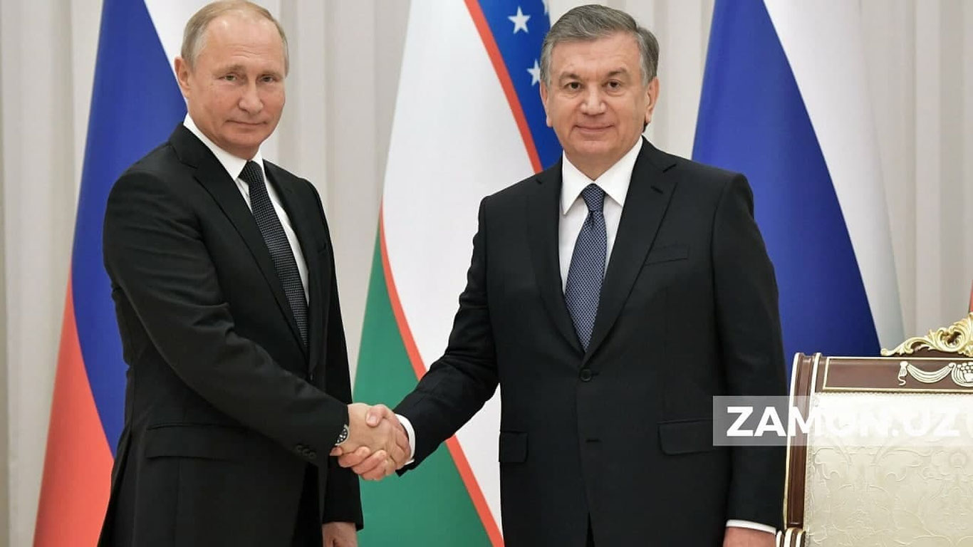 Владимир Путин Шавкат Мирзиёевни сайловдаги ғалабаси билан табриклади