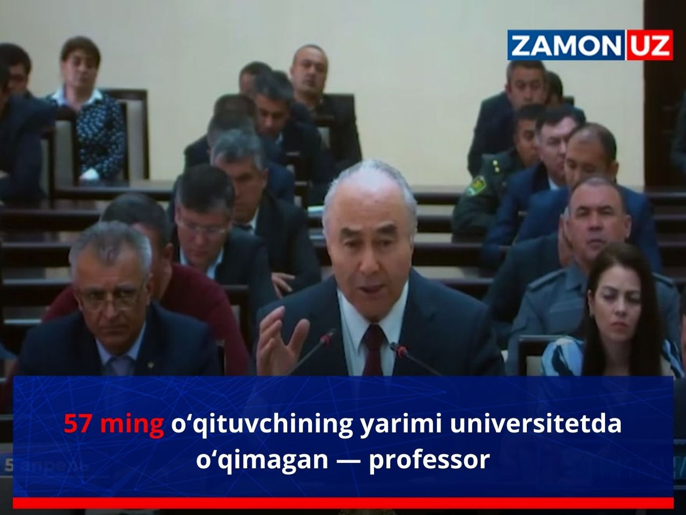 57 ming o‘qituvchining yarimi universitetda o‘qimagan — professor