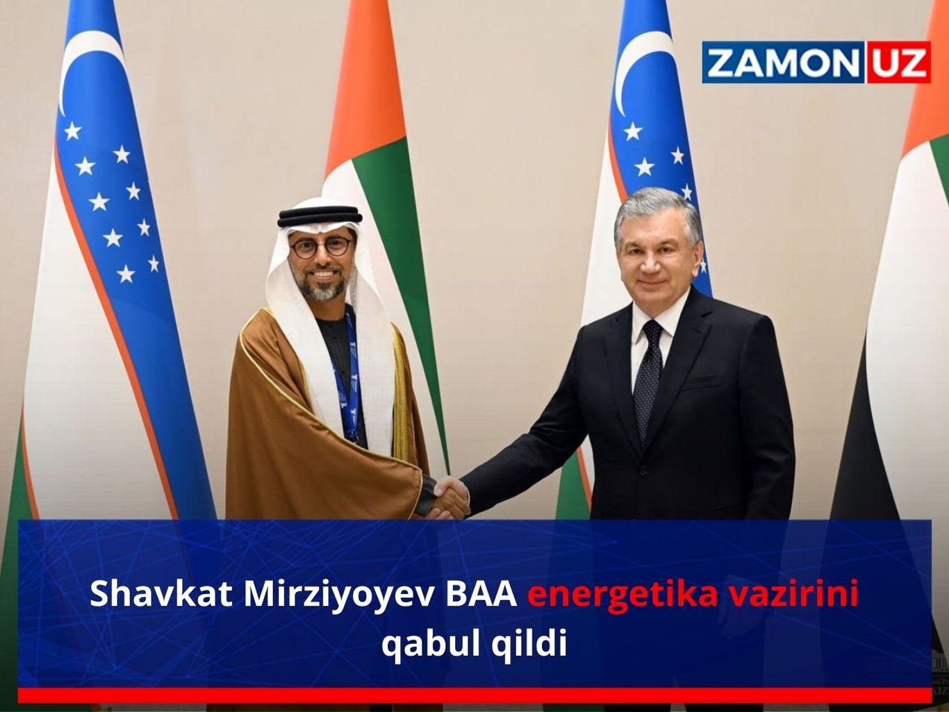 Шавкат Мирзиёев БАА энергетика вазирини қабул қилди