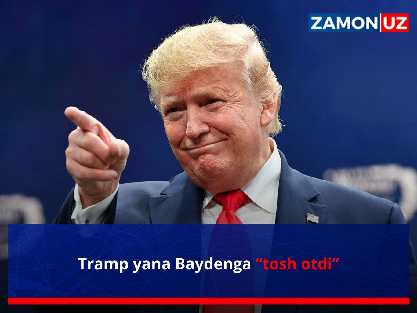 Tramp yana Baydenga “tosh otdi”
