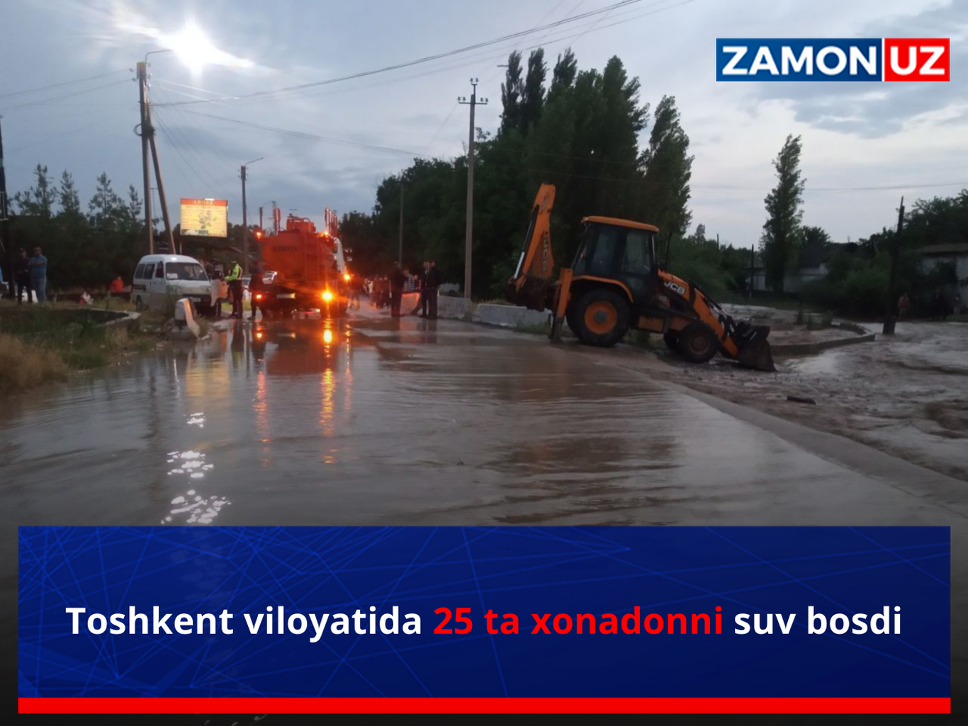 Toshkent viloyatida 25 ta xonadonni suv bosdi