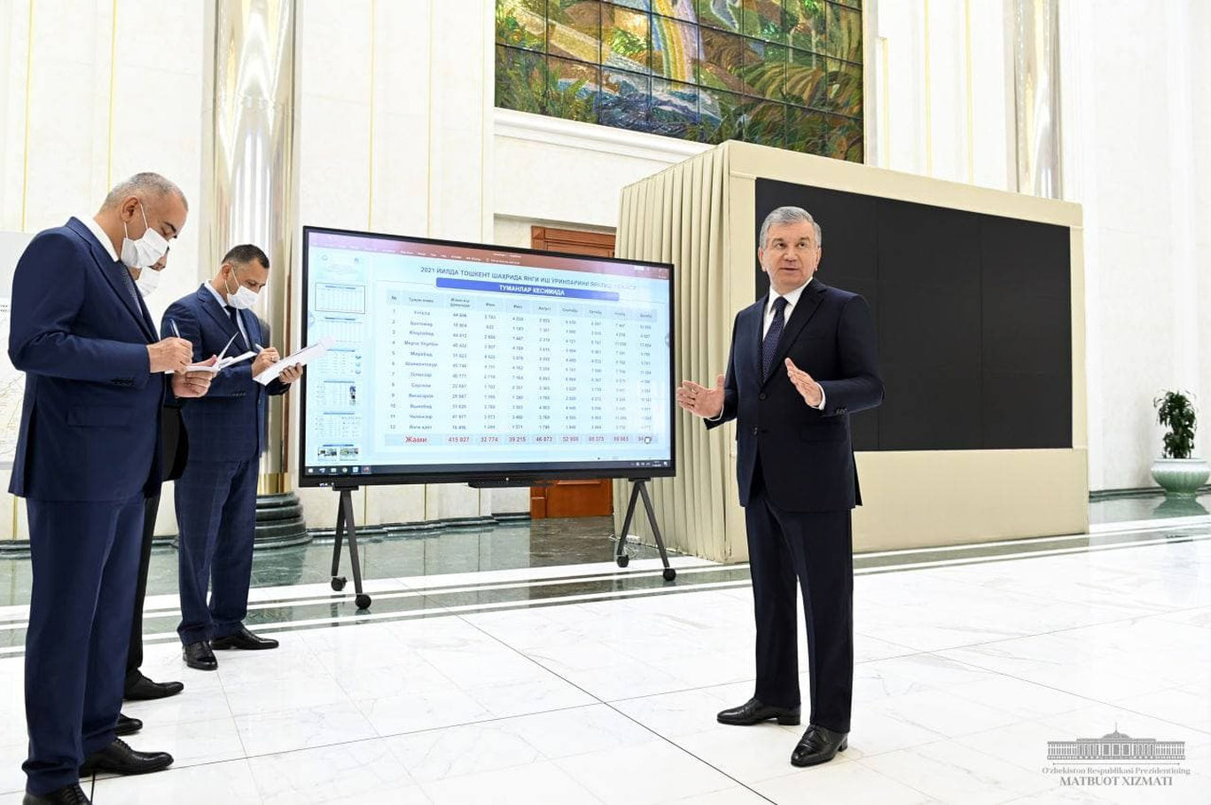 Surxondaryo aholisining 46 foizi markazlashgan ichimlik suvi bilan ta’minlanmagan. Mirziyoyev muhim ijtimoiy loyihalar taqdimoti bilan tanishdi