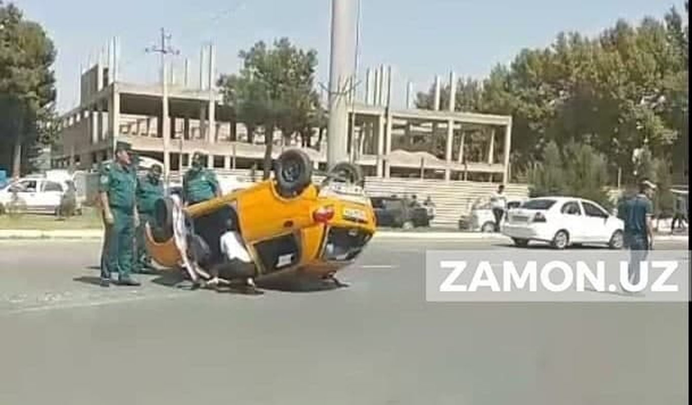 Сурхондарёда ЙТҲ оқибатида “Matiz” ағдарилиб кетди