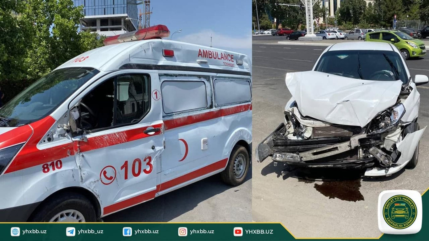 Тошкентда тез ёрдам автомобили ва «Nexia» иштирокидаги ЙТҲ содир бўлди, бир киши вафот этди