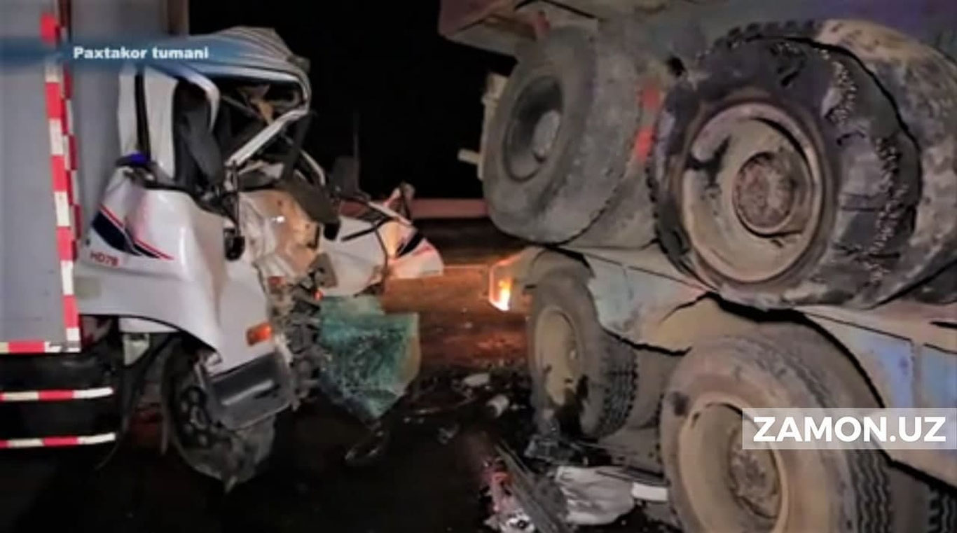 Жиззахда "Hyundai" ва "КамАЗ" иштирокидаги ЙТҲ оқибатида ҳайдовчилардан бири ҳалок бўлди