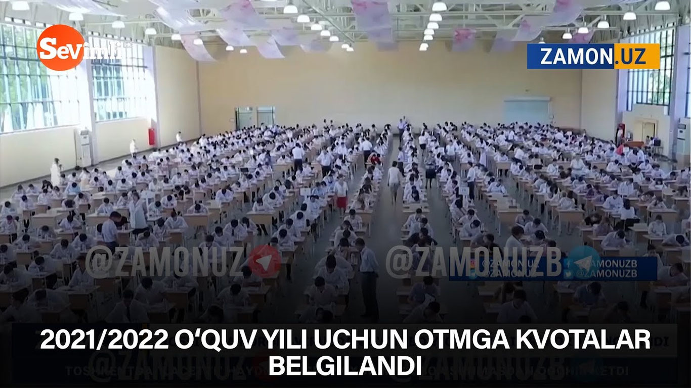 2021/2022 o‘quv yili uchun OTMga kvotalar belgilandi