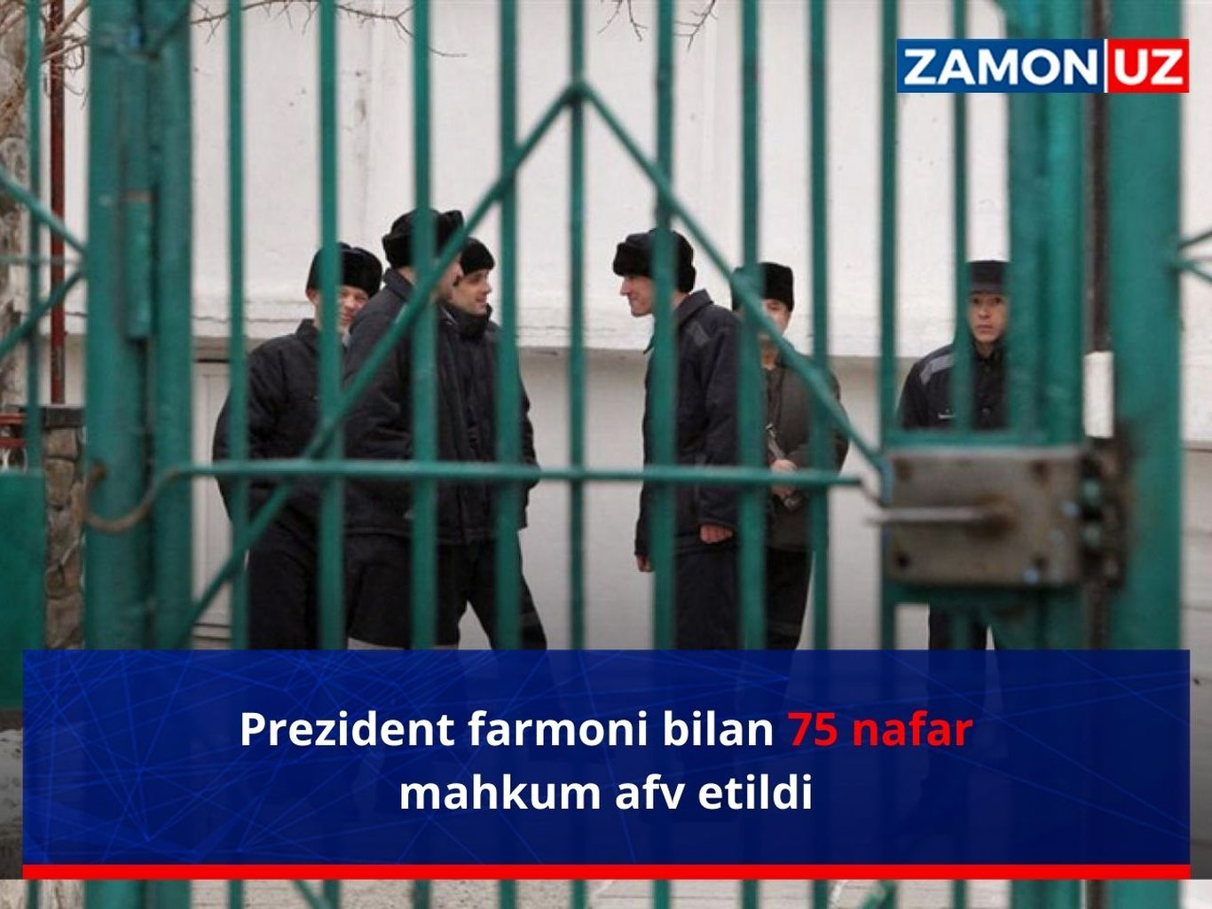 Президент фармони билан 75 нафар маҳкум афв этилди