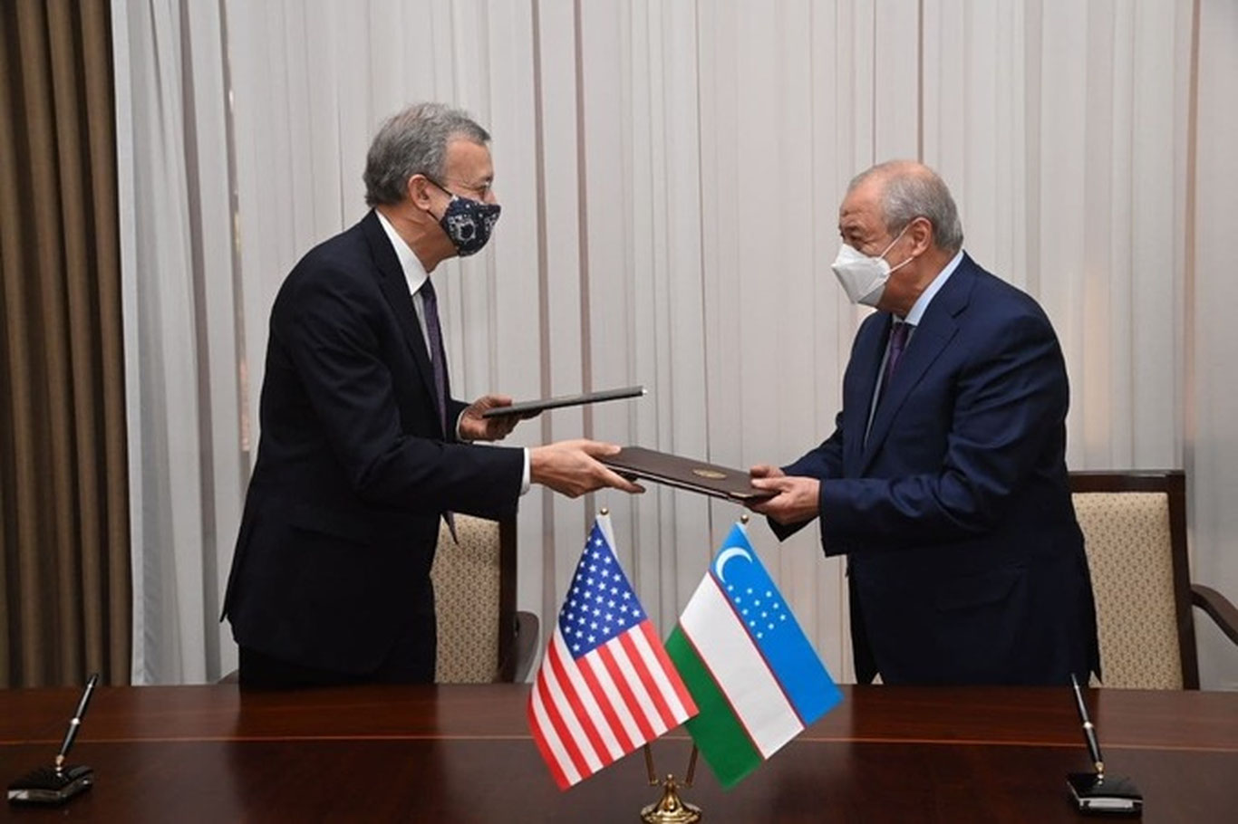 O‘zbekiston va AQSH o‘rtasida ikki tomonlama hujjatlar imzolandi