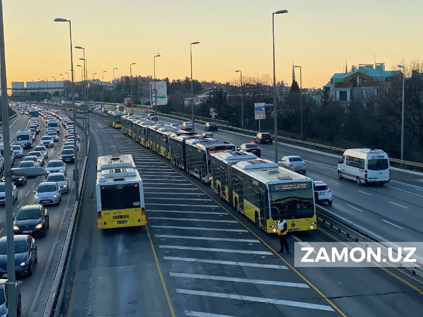 Тошкентдан "Ташморe"гача алоҳида йўлакда ҳаракатланувчи тезюрар автобуслар йўлга қўйилади