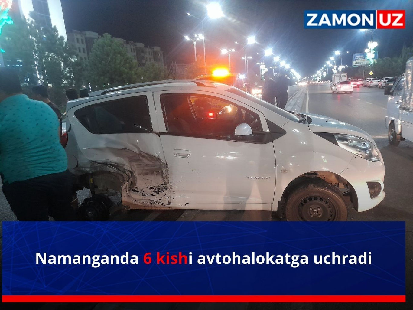 Namanganda 6 kishi avtohalokatga uchradi