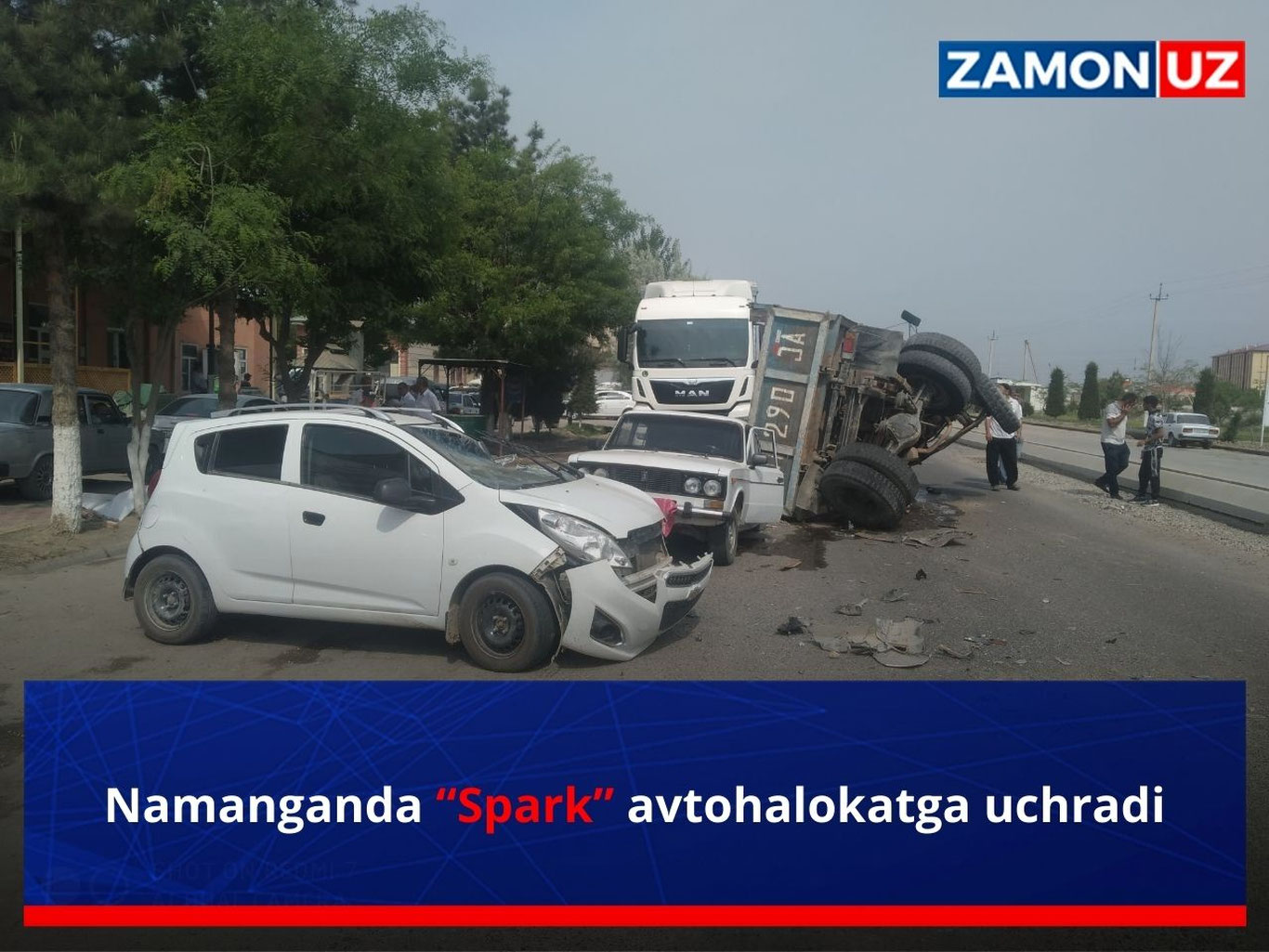 Namanganda “Spark” avtohalokatga uchradi