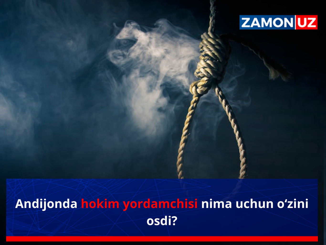 Andijonda hokim yordamchisi nima uchun o‘zini osdi?