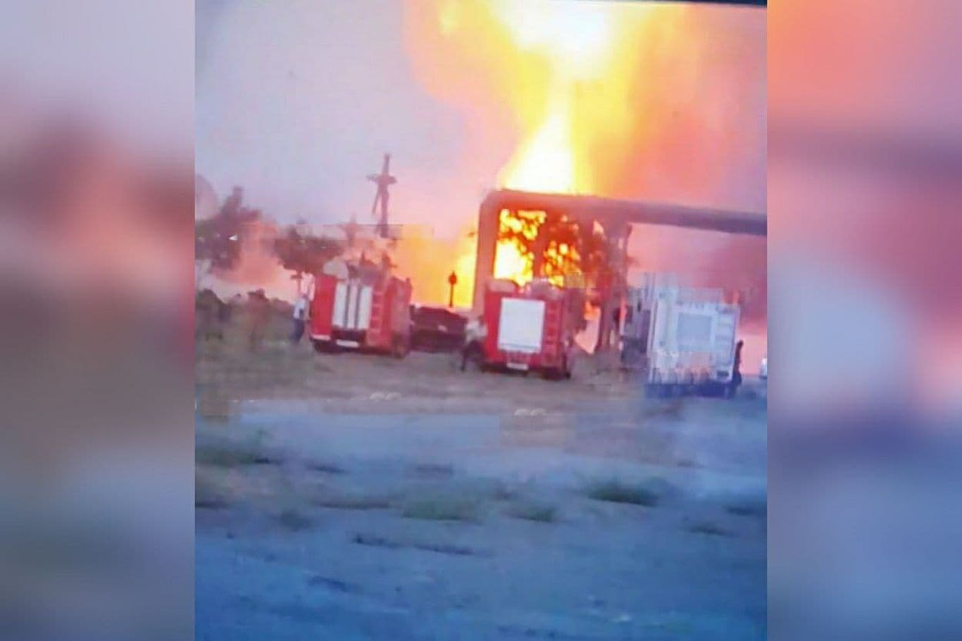 Навоийда газ қуйиш шахобчаси портлади