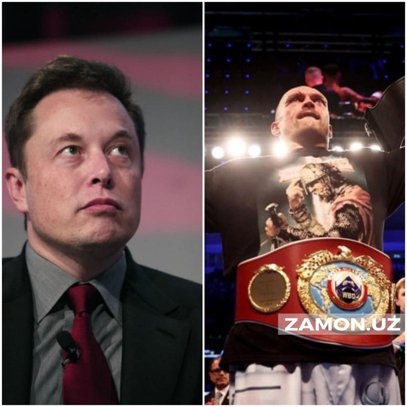 Александр Усик Илон Маскга совға берди