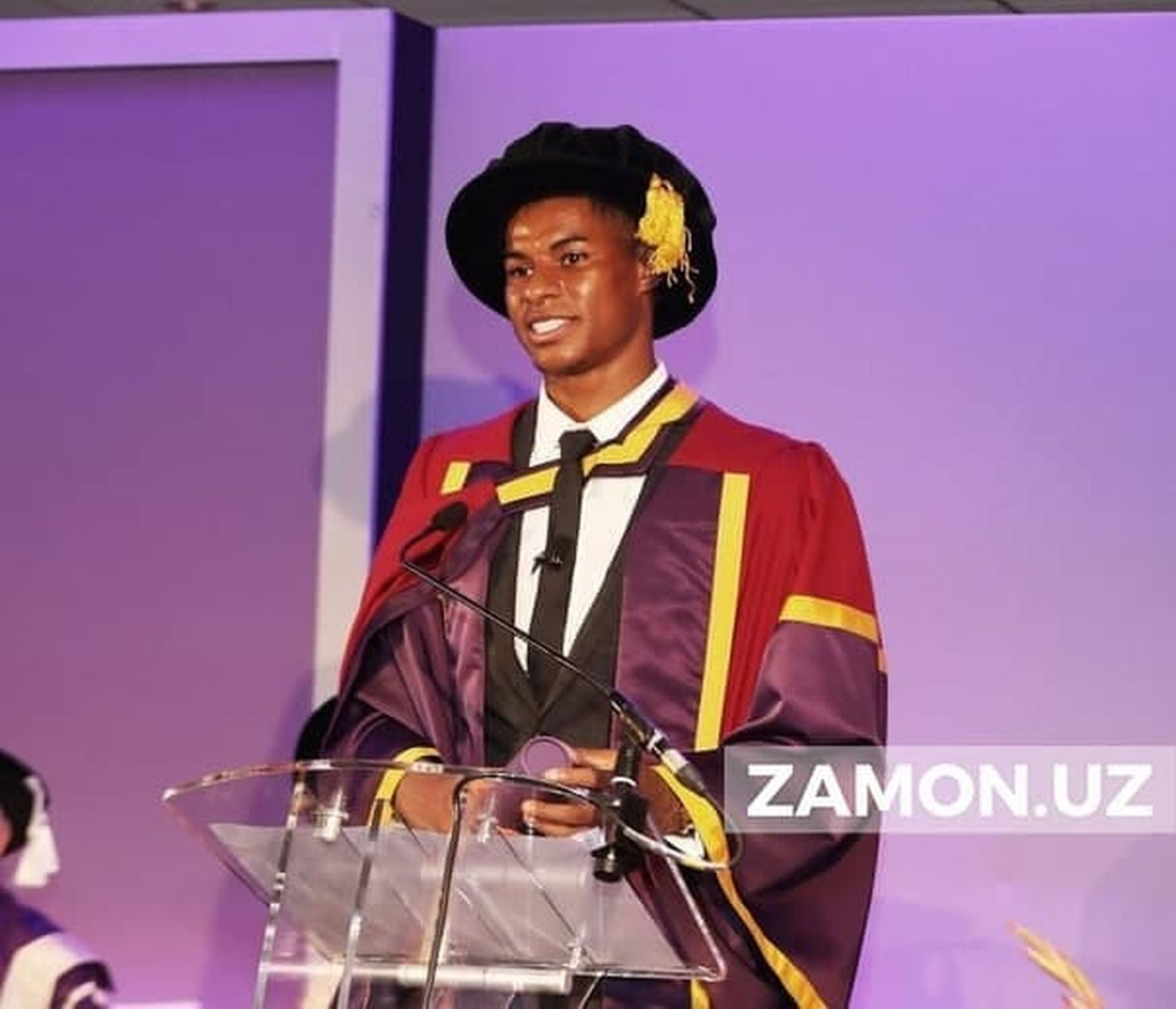 Маркус Решфорд Манчестер университети тарихидаги энг ёш фахрий докторга айланди