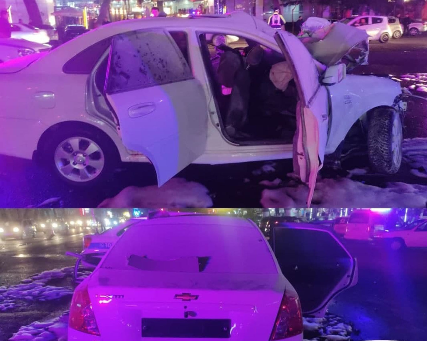 Яккасарой туманида  "Lacetti" ёниб кетди