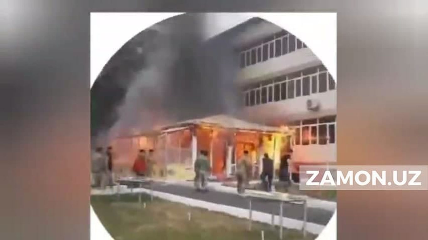 Тошкент давлат техника университети ошхонаси ёниб кетди