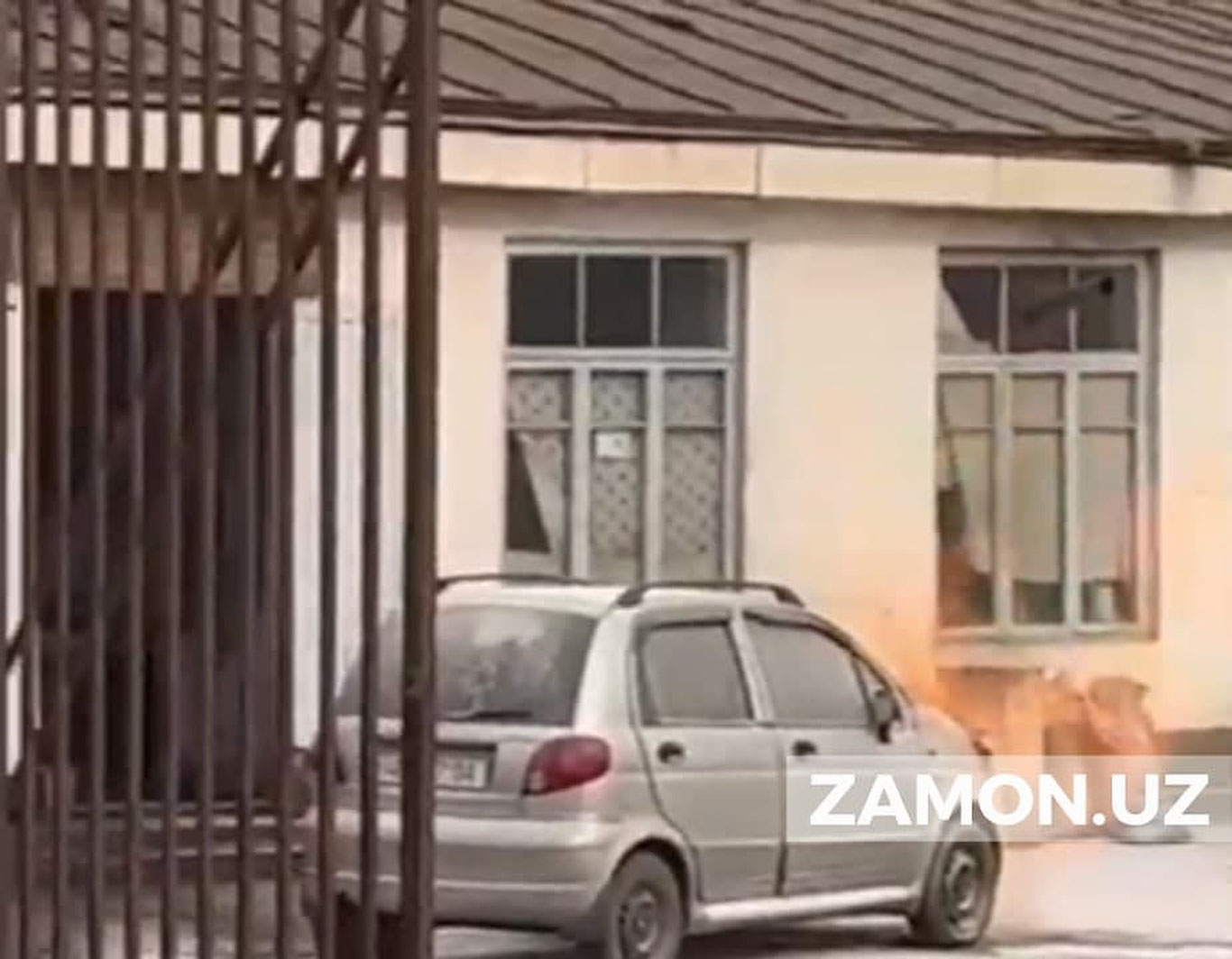 Marg‘ilonda yonib ketgan "Matiz" bo‘yicha munosabat bildirildi (video)