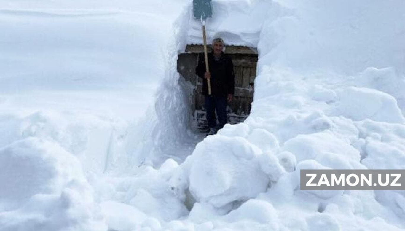 Туркияда қорнинг қалинлиги 2 метрга етди