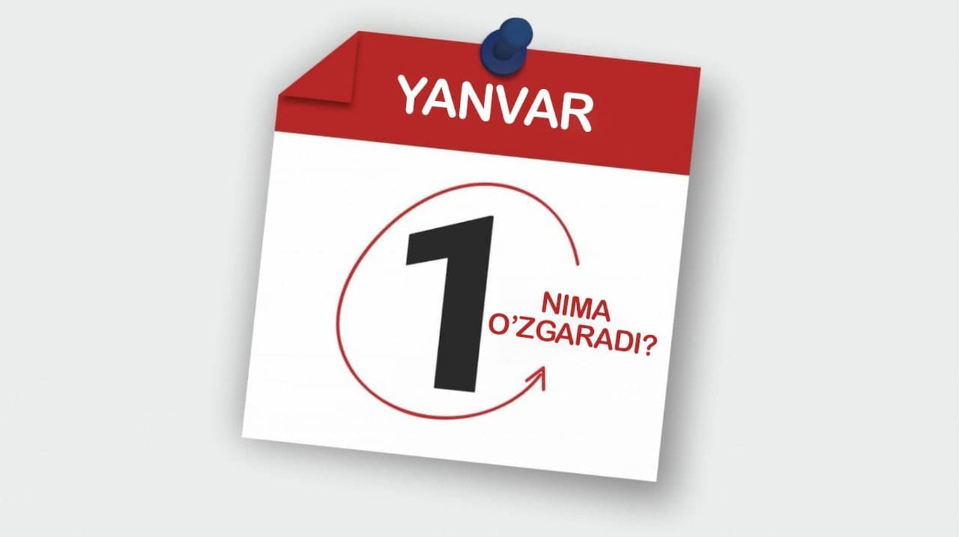 1 январдан қонунчиликда нималар ўзгаради?