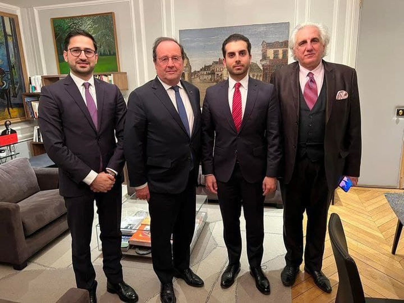 Ahmad Masʼud tarafdorlari Fransiya sobiq prezidenti bilan uchrashdi