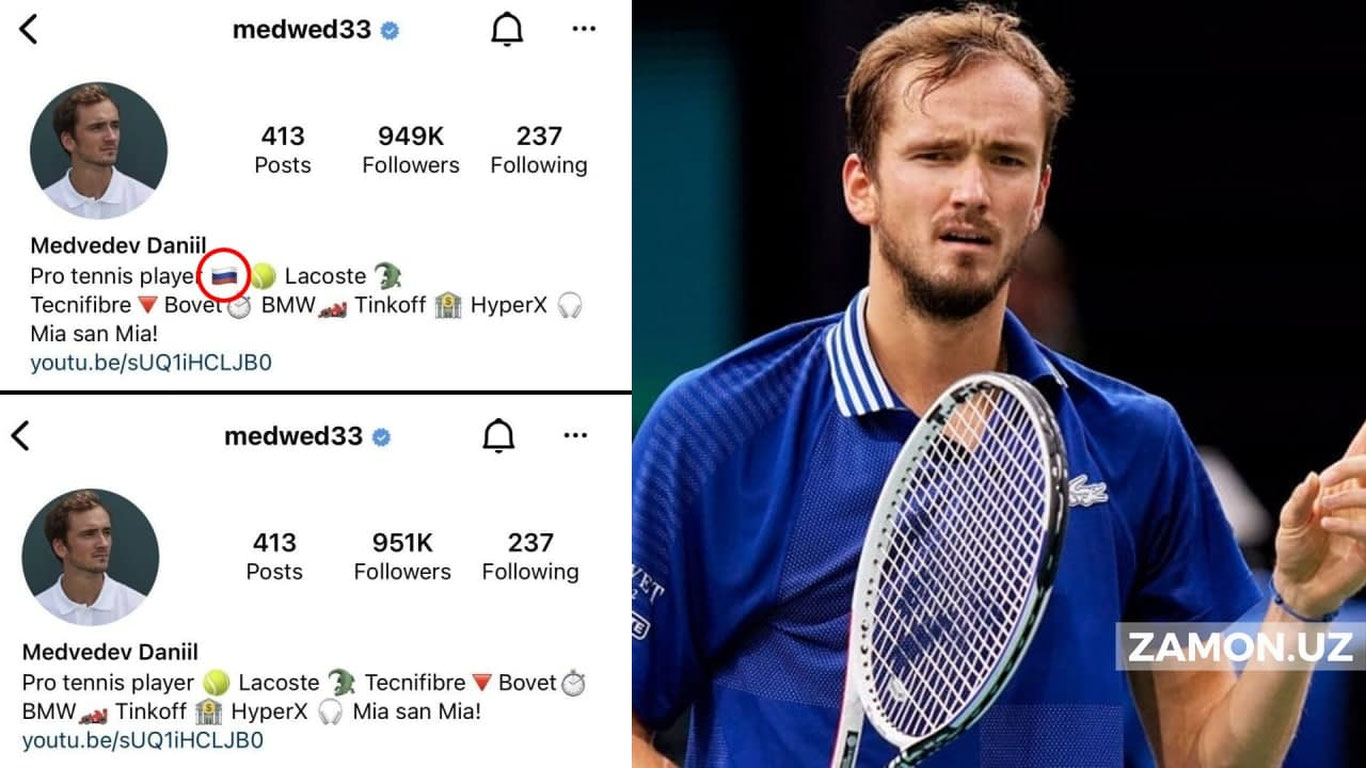 Daniil Medvedev urushga qarshi chiqdi