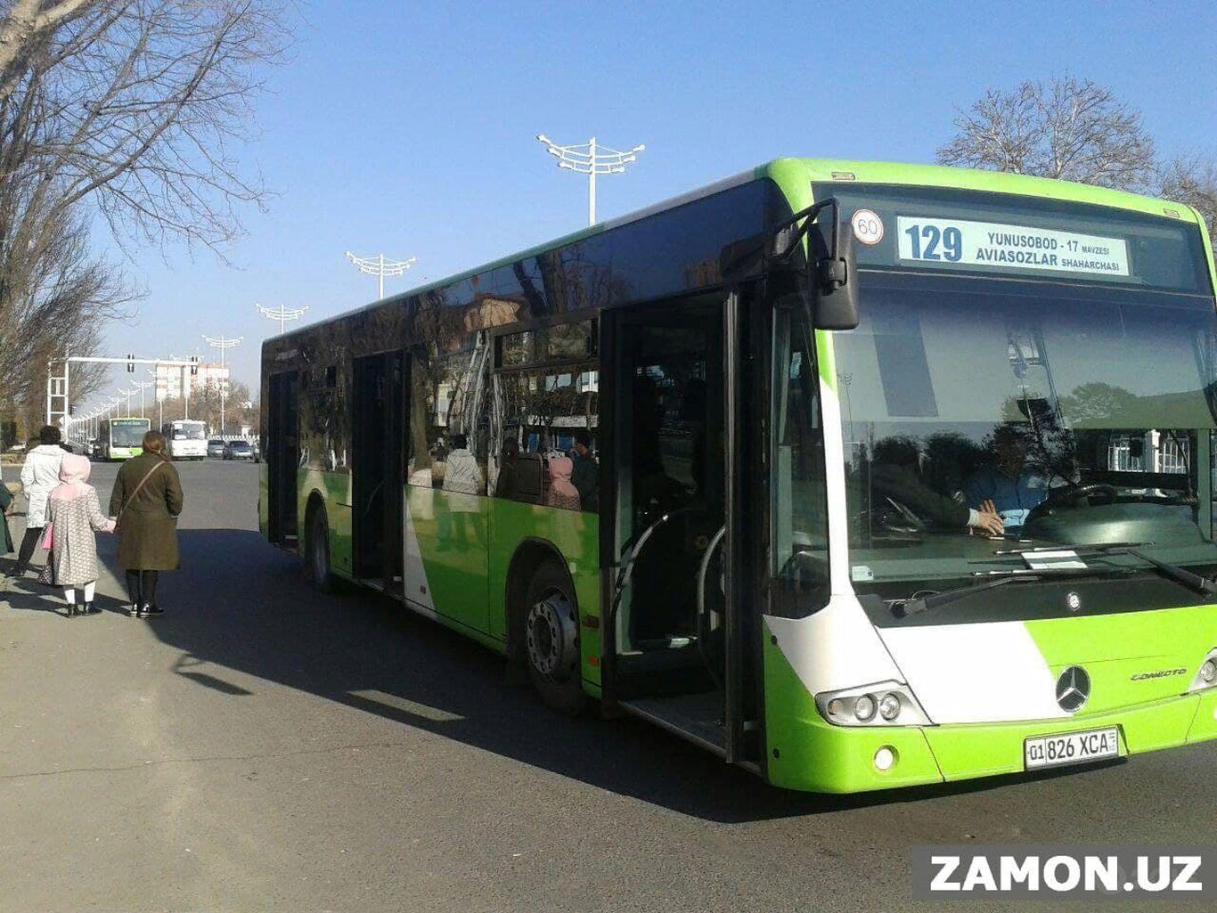 Тошкентда 129-сонли автобус йўналиши тўхтатилди