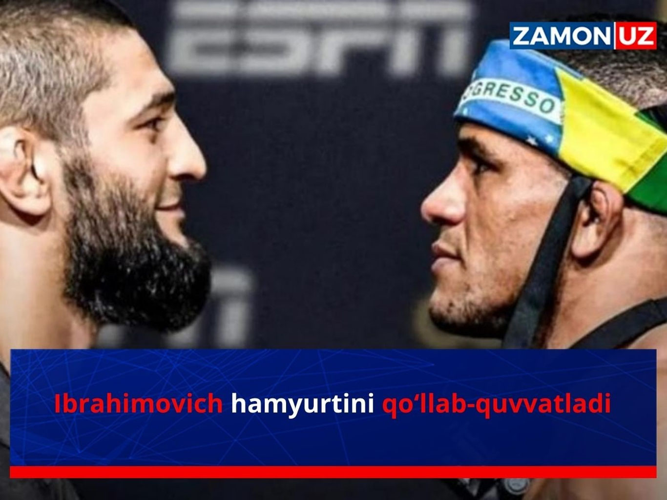 Ibrahimovich hamyurtini qo‘llab-quvvatladi
