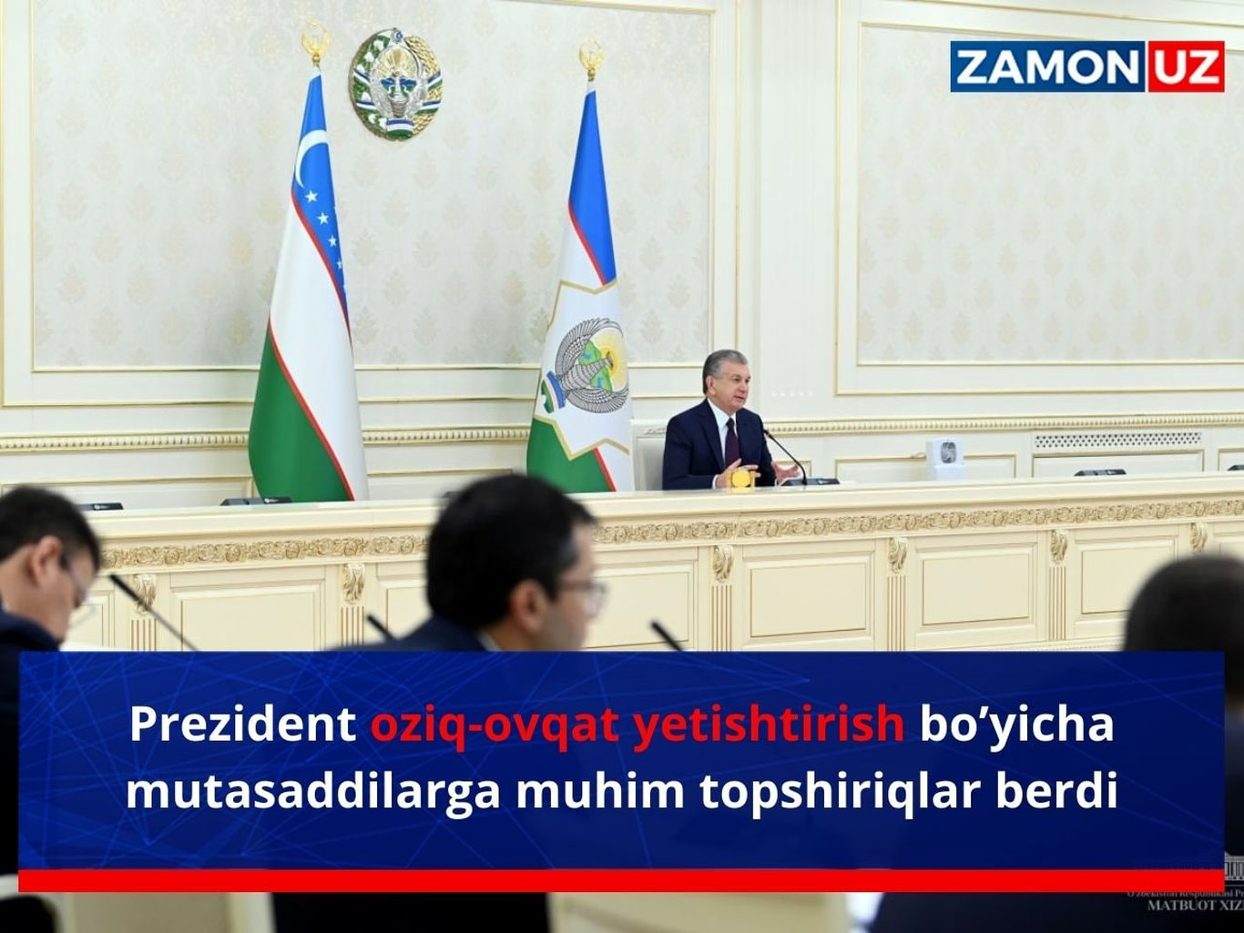 Prezident oziq-ovqat yetishtirish bo’yicha mutasaddilarga muhim topshiriqlar berdi