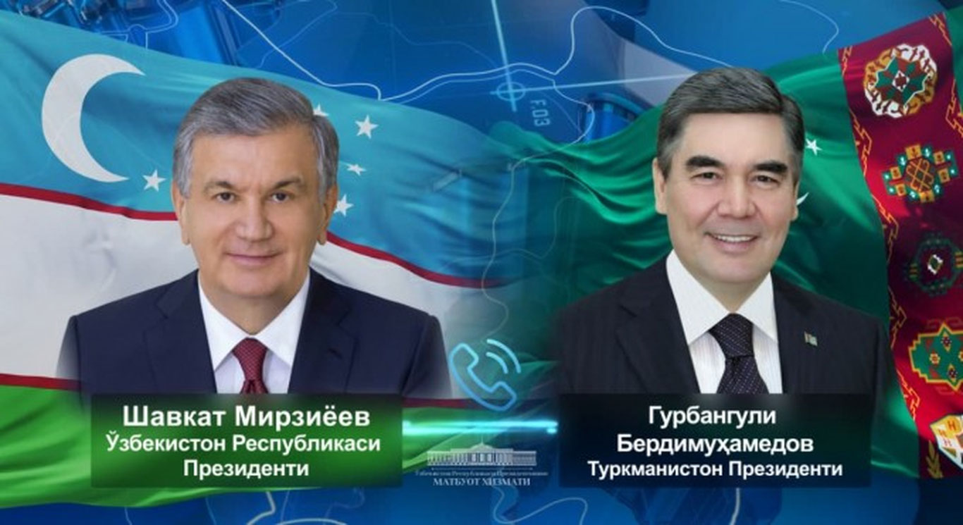 Шавкат Мирзиёев ва Гурбангули Бердимуҳамедов Марказий Осиё давлатлари раҳбарларининг саммитига тайёргарлик кўриш жараёнини муҳокама қилди