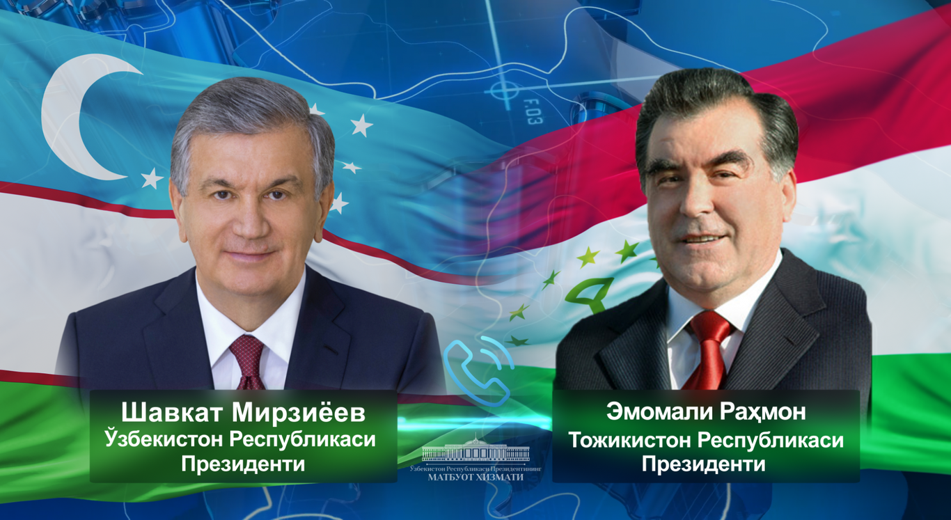 O‘zbekiston va Tojikiston yetakchilari telefon orqali muloqot qildilar
