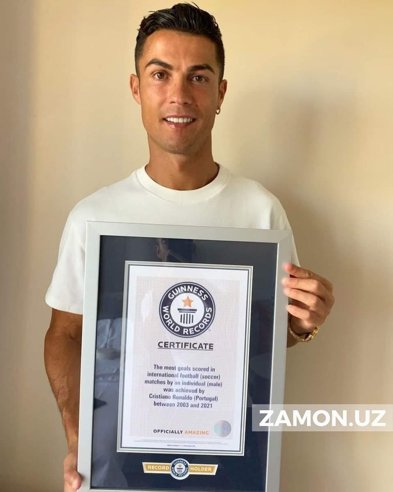 Ronaldu «Ginnes rekordlar kitobi»ga kirdi