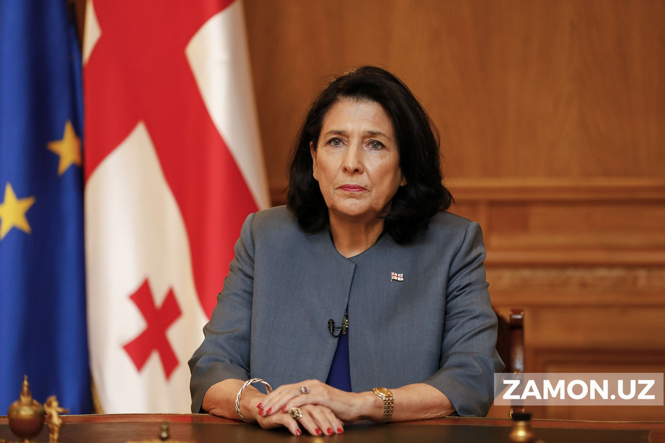 Грузия президенти Михаил Саакашвилини афв этиш бўйича ўз қарорини айтди