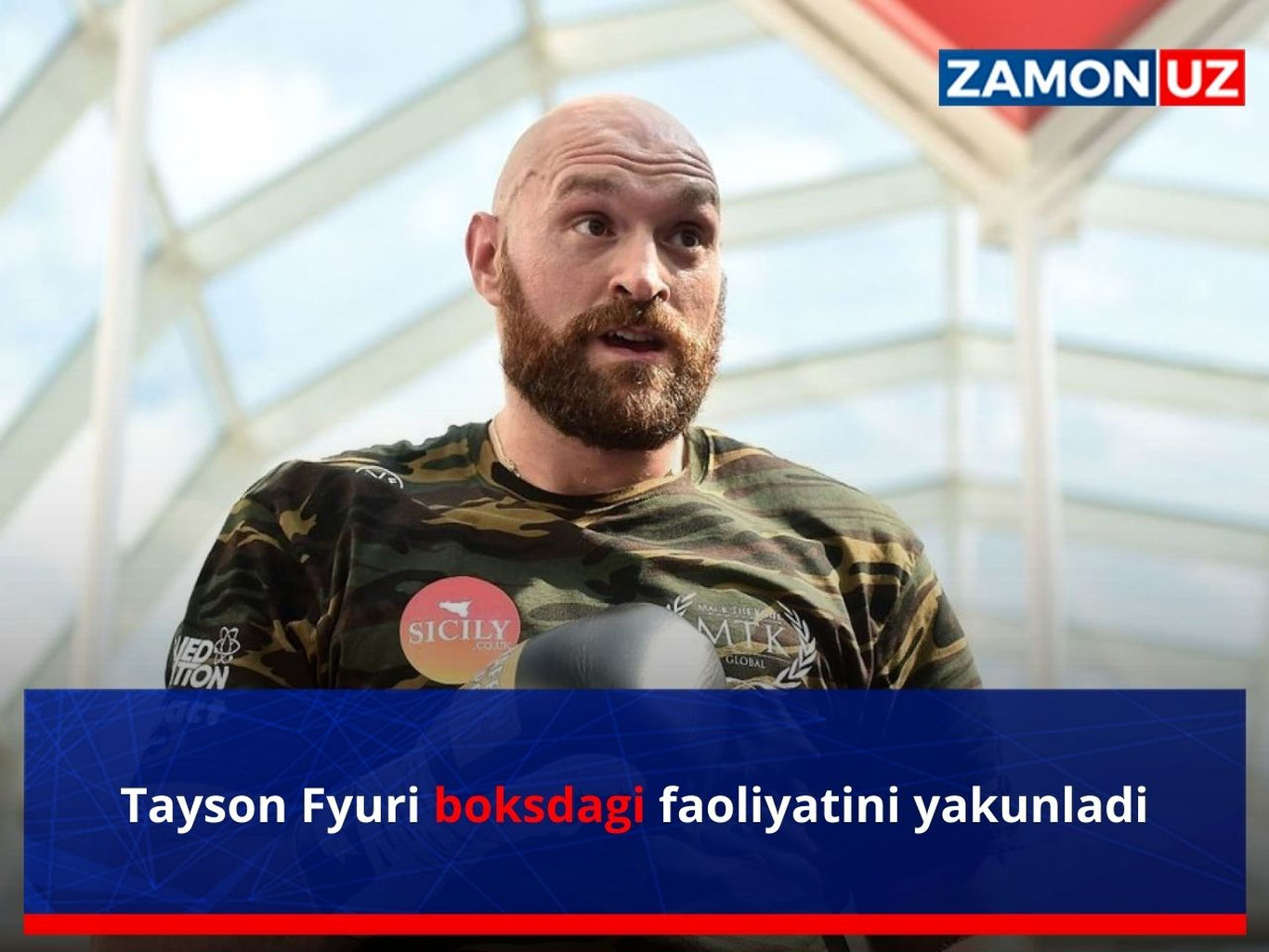 Tayson Fyuri boksdagi faoliyatini yakunladi
