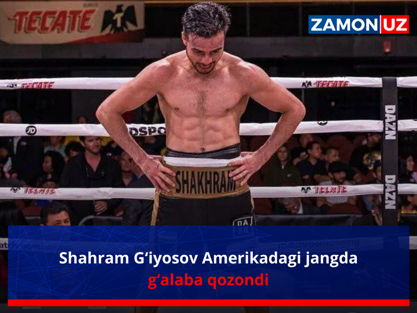 Шаҳрам Ғиёсов Америкадаги жангда ғалаба қозонди