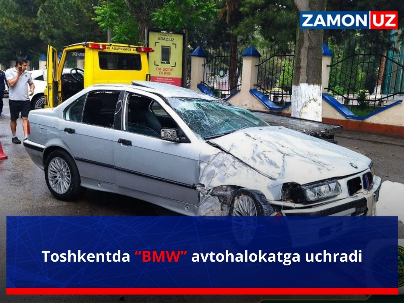 Toshkentda “BMW” avtohalokatga uchradi