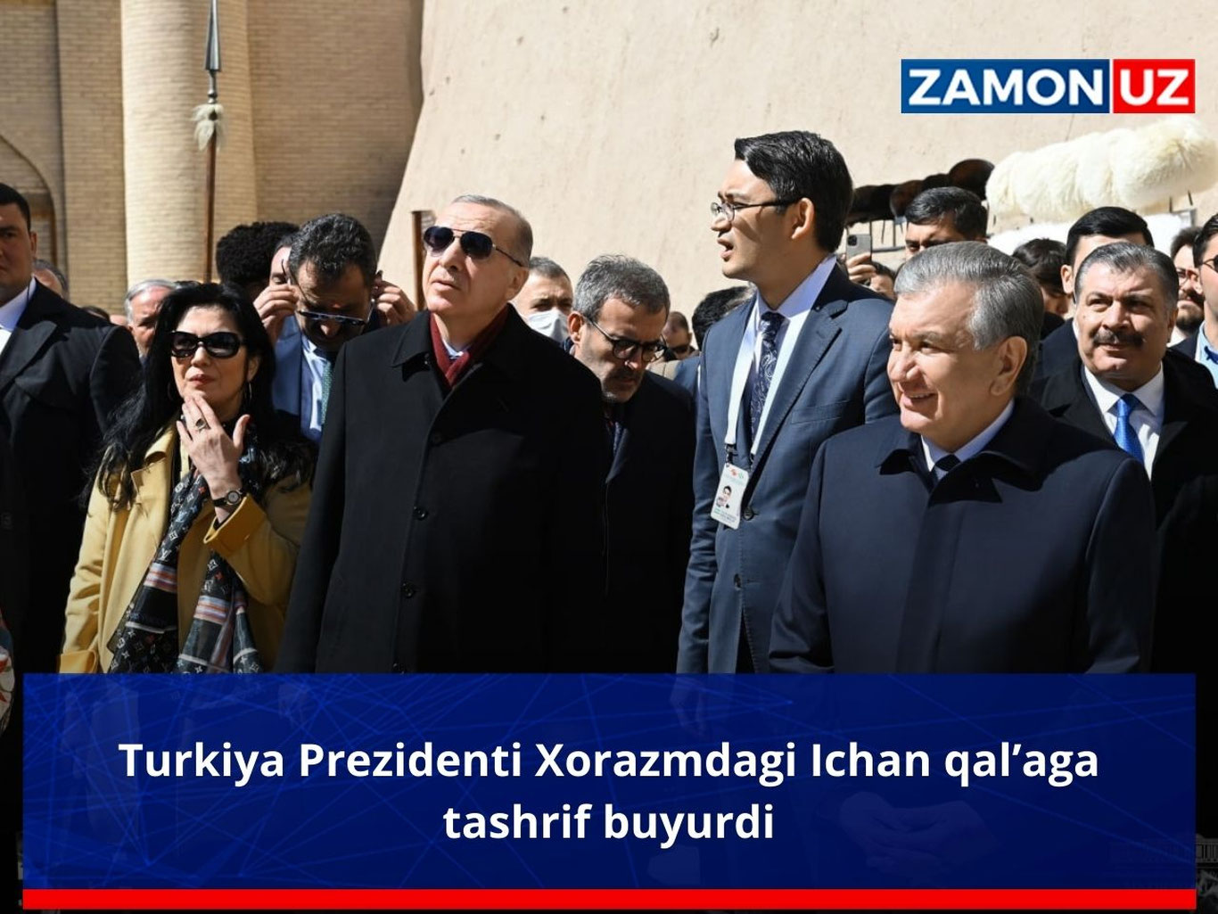 Turkiya Prezidenti Xorazmdagi Ichan qal’aga tashrif buyurdi