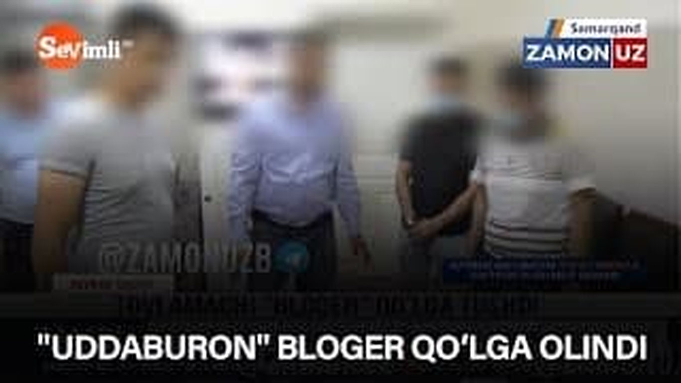 "Uddaburon" bloger qo‘lga olindi