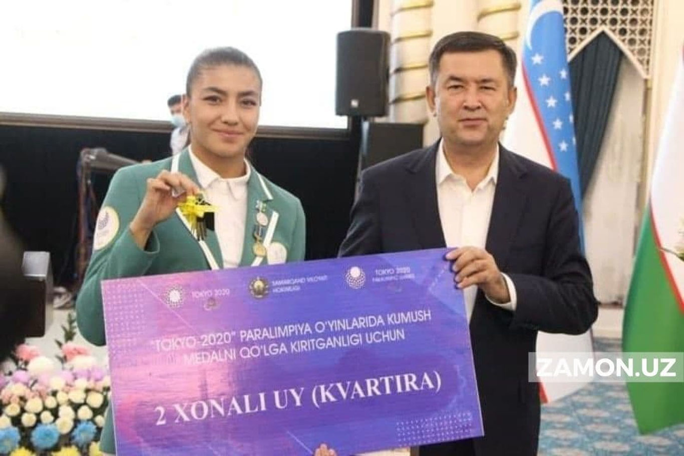 Олимпия ва Паралимпия ўйинлари совриндорларига Самарқанддан уй совға қилинди