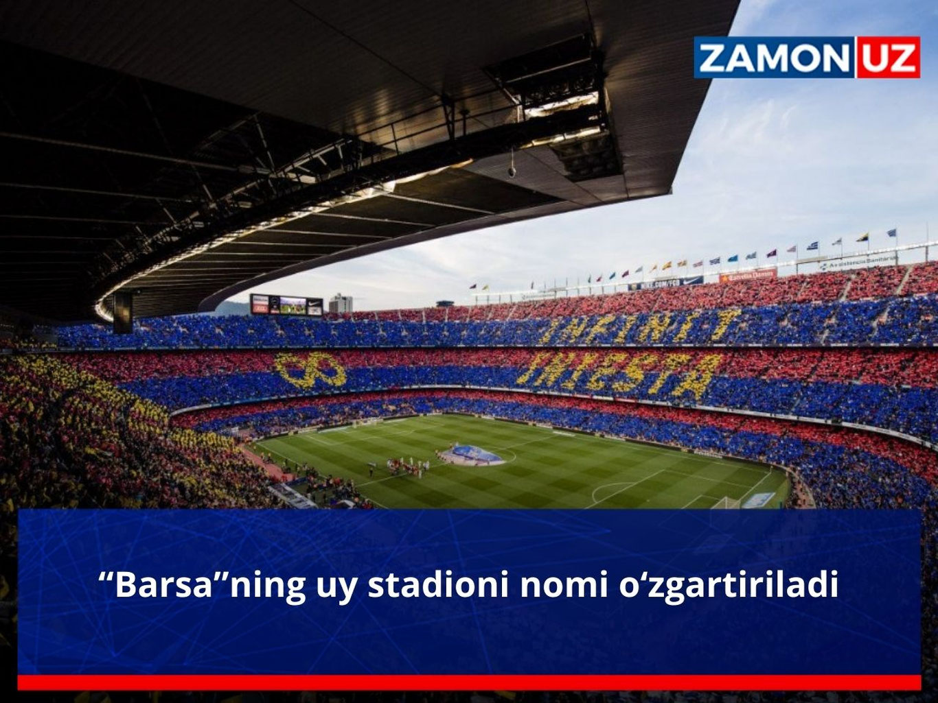 “Barsa”ning uy stadioni nomi o‘zgartiriladi