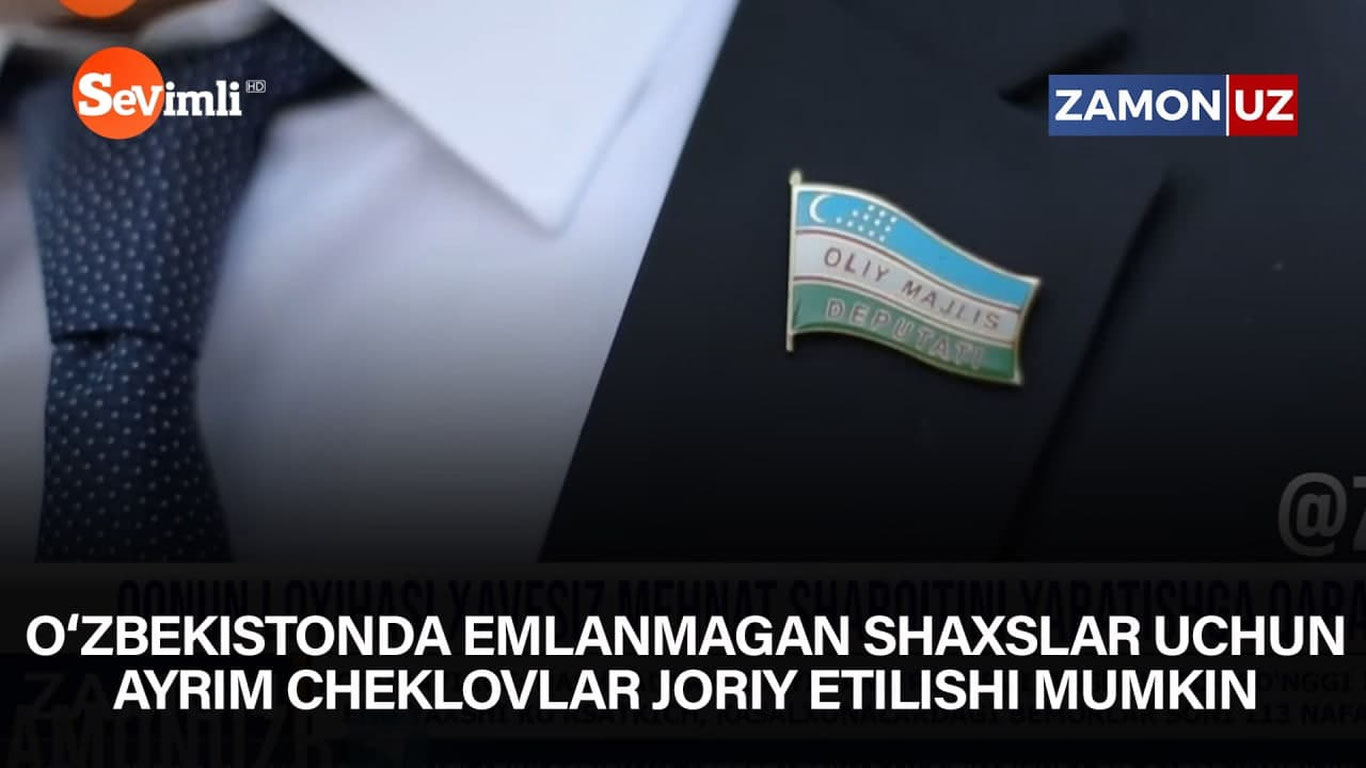 Ўзбекистонда эмланмаган шахслар учун айрим чекловлар жорий этилиши мумкин